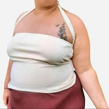 Milky Drop - Bandeau Top, Multiple Sizes, Handmade, Brand New