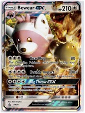 Pokemon Bewear GX SM34 Jumbo Oversized Holo Promo Card Sun Moon Black Star 2017