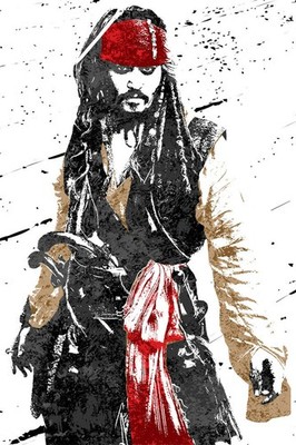367413 Jack Sparrow Pirates of the Caribbean Art Decor Wall Print Poster