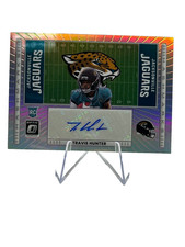 2025 Panini Donruss Optic SSP Travis Hunter Hashmarks rookie auto football card