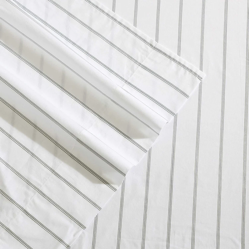 Nautica - Sábanas dobles, Juego de cama ligero de algodón percal a juego Foto 3 de 4