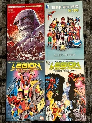 Tpb Lot Legion Of Super-heroes 4 books Levitz, Giffen. Great Darkness Curse Etc