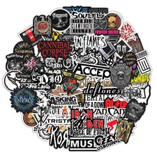 Legendary Rock Band Stickers Heavy Metal Laptop Decals - Vinyl Band Stickers