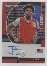 2020-21 Panini Prizm Draft Picks Prospect Red 162/199 Josh Hall #PA-JH Auto 2g6