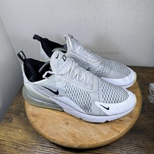 Nike Air Max 270 Zapatos Para Hombres Talla 13 Blanco Negro AH8050-100 Tenis para Correr