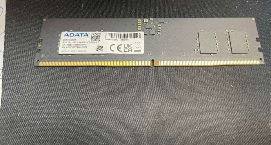 ADATA DDR5 5600 8GB Desktop Memory RAM AO2V56WC8W1-BH5S | eBay