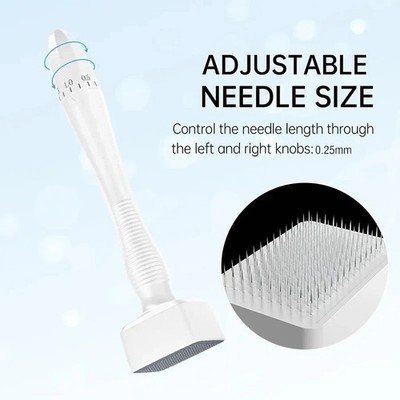 New 140A Adjustable Microneedle Derma Stamp 140 Pins Needles Derma Stamp Skin Ca