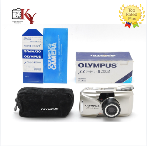 ⏯️ [NEAR MINT] Olympus μ mju II ZOOM Stylus 35mm Point & Shoot Film ...