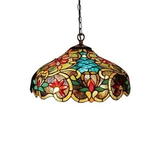 Stained Glass Victorian Design Ceiling Pendant Light Fixture Tiffany Style Lamp