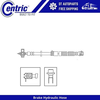 For 2006-2013 Audi A3 | Centric Front Brake Hydraulic Hose | Premium