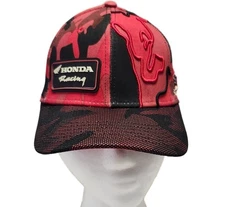 Vintage Honda Racing Hat AMA Pro Racing Mesh Logo Trucker Hat DFY Sports Red