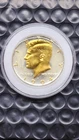 DANBURY MINT 1994 KENNEDY HALF DOLLAR, GOLD & SILVER