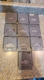 10 NINTENDO NES GAMES LOT 5-SCREW MORIO DUCK HUNT DONKEY KONG HOGANS ALLEY (H2)
