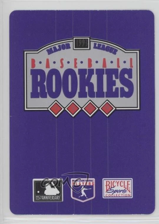1993 Bicycle Baseball Rookies Playing Cards Box Set Steve Reed #3S RC - Image 2 of 2