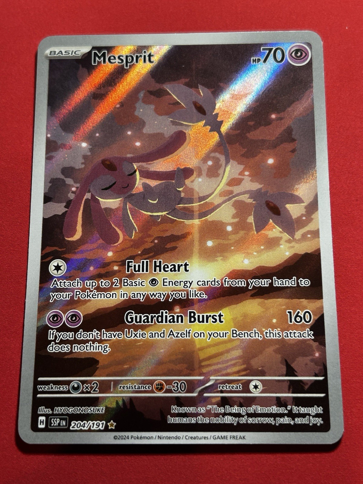 Mesprit - 204/191 SV08: Surging Sparks - Pokemon Card - NM