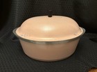 Vintage Club Aluminum Pink Oval Roaster & Lid, 6 Qt Dutch Oven Cookware — photo 1