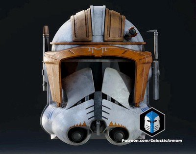 DIY Galactic Armory phase 2 commander Cody helmet Raw 3d Print
