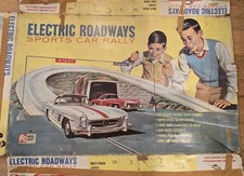 1961 ITC Ideal Electric Roadways Sports Car Rally Set-2 Mercedes Cars-Untested