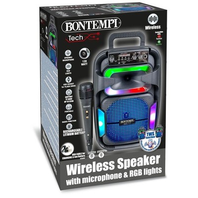 Gadget - Bontempi 49 1030: Amplificatore Wireless Con Microphone Dinamico, Effett