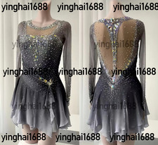 New figure skating dress Y0465--Gray