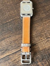 HERMES Cape Cod Watch Double Tour Stainless Steel Quartz Greige Square Women's 7