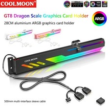 COOLMOON GT8 Horizontal GPU Support 5V ARGB Bracket Support Computer Video Card