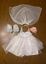 Build-a-Bear Wedding Dress, Veil, Bouquet, and Shoes Set