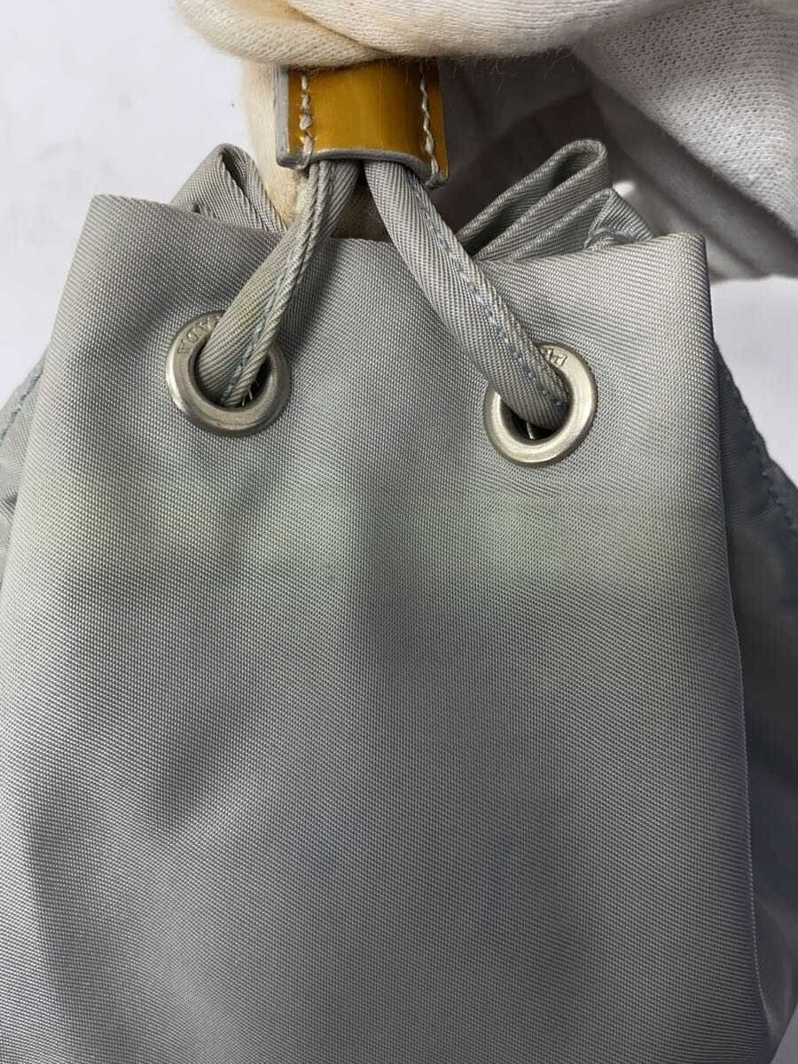 PRADA triangular plate drawstring bag pouch nylon… - image 8