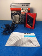 Vintage Philips D6632 Skymaster 5 osobisty stereofoniczny odtwarzacz kaset i słuchawki