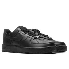 Nike Air Force Low Triple Black Men Classic Lifestyle Shoes