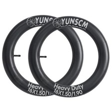 2-PCS 16" Heavy Duty Bike Tire Tubes 16x1.50/1.90 AV32MM Schrader Valve 38/48