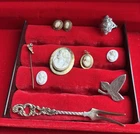 Antique Victorian & Art Deco ring Estate Cameo Jewelry Lot Gold & Silver