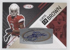 2011 SAGE Red Auto Curtis Brown #A-4 Auto 9g5