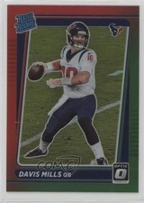 2021 Panini Donruss Rated Rookie Optic Holo Red Green Preview Davis Mills 11h3