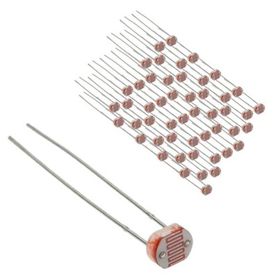 DIYables 50pcs LDR Photoresistor Light Sensor Photocell for Without Resistor
