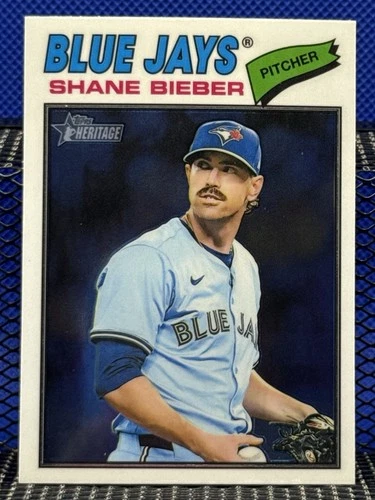 2026 Topps Heritage SHANE BIEBER Blue Jays Chrome