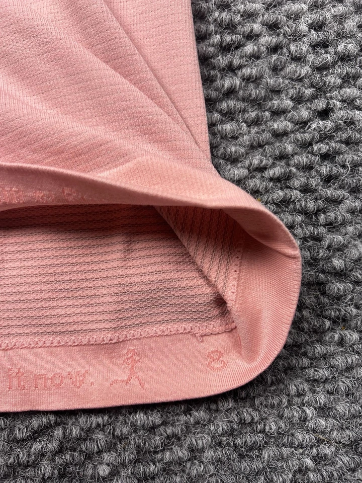 Camisa Lululemon Swiftly Tech Manga Corta Scoop Para Mujer 8 Rosa Sin Costuras Correr Foto 3 de 4