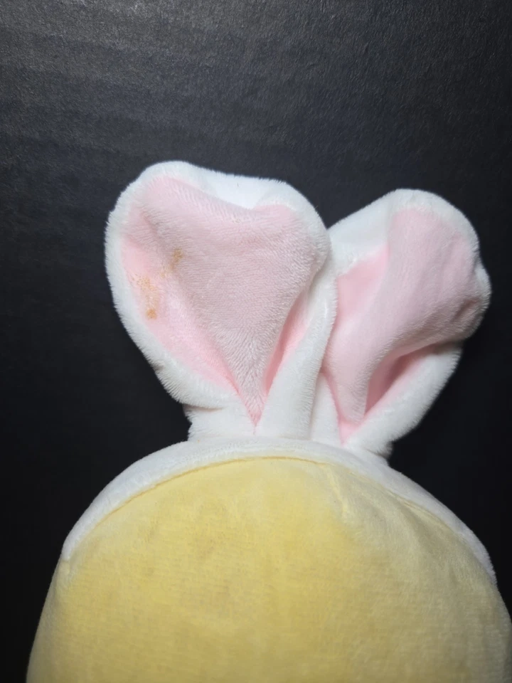 Dan Dee Quacking Yellow Duck Bunny Ears Sound Plush 9" Stuffed Animal Easter - Image 3 of 4