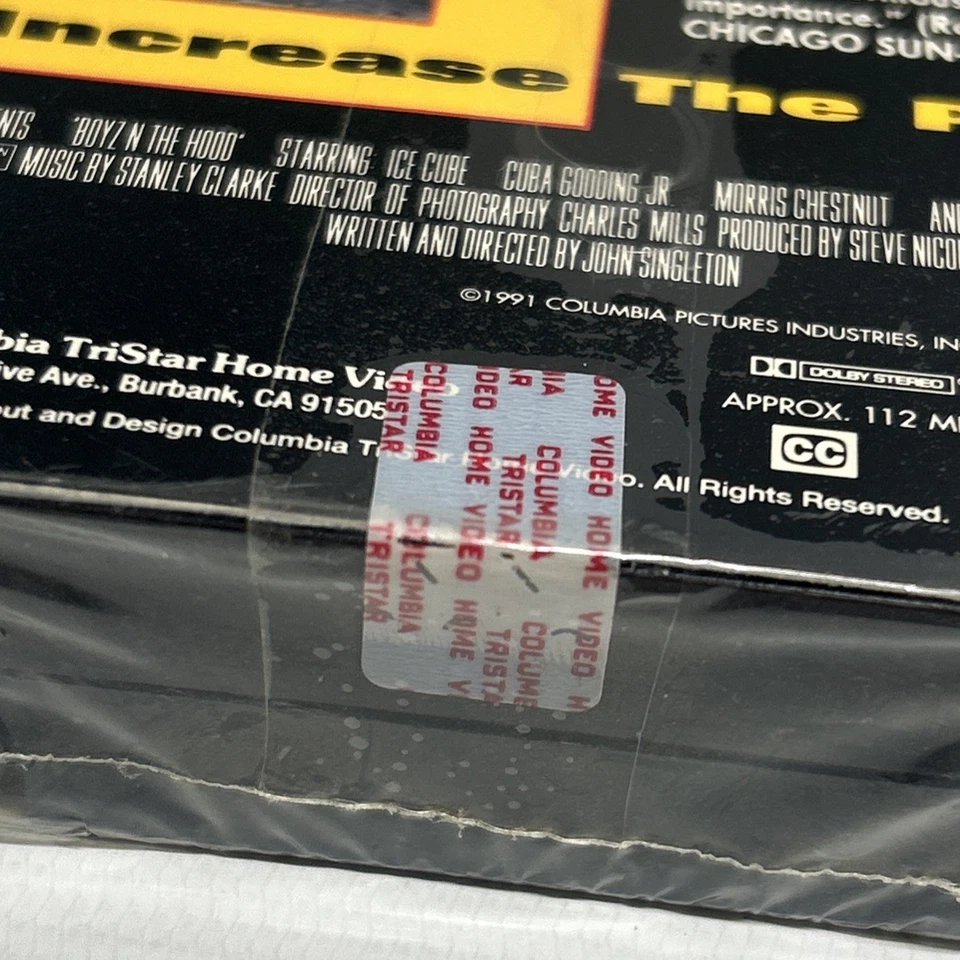 BOYZ N THE HOOD 1991/92 FACTORY SEALED COLUMBIA PICTURES VHS ICE CUBE - Image 4 of 4