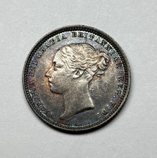 1872 Great Britain 6 Pence, KM-751.1.