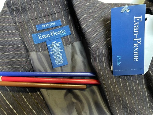 NEW Evan Picone Blazer Size Petite 8P NEW Pockets Suit Separates Jacket $79 - Picture 2 of 24