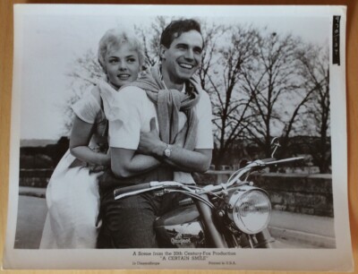 GEWISSES LÄCHELN Francoise Sagan Peugeot Motorrad orig. Pressefoto #134