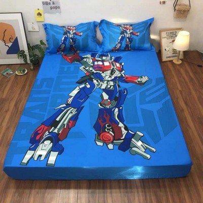 Transformers Optimus Prime Quilt Duvet Cover Set Children Bed Linen Soft
