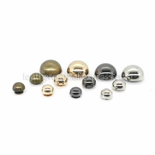 10pcs/lot Dome Rivet Screw Studs 8/10/12/20mm Punk Spots Head Stud Leather Craft - Picture 5 of 12