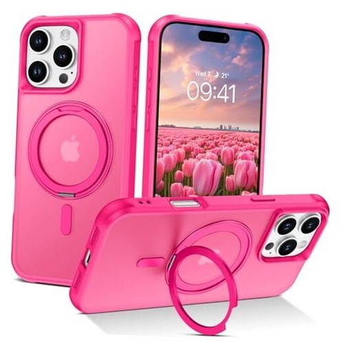 Magnetic for iPhone 16 Pro Max Case, Phone Case iPhone 16 Pro Max Hot Pink