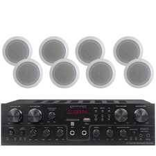 Technical Pro 4 Room 1000 Watts 4 Channel Bluetooth Receiver With 4 Pairs Of
