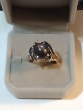 NATURAL GEM TESTED NOT ENHANCED STAR RUBY 10.7 CTS 925 SOLID SILVER RING SIZE 8