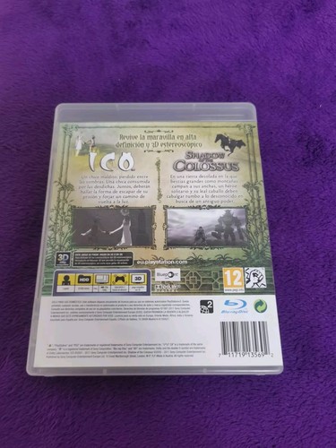 ICO & SHADOW OF THE COLOSSUS Pal Esp Buen estado SIN MANUAL PlayStation Ps3 - Imagen 3 de 4