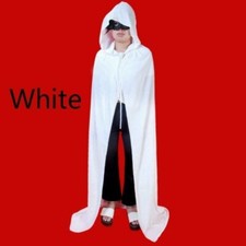 Children Adult Velvet Hooded Cloak Halloween Cosplay Prince Wicca Cape Costume