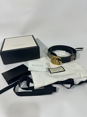 Authentic Gucci Belt Marmont Supreme GG Monogram Canvas  display picture 3